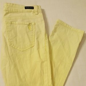 Jessica Simpson yellow skinny jeans size 28